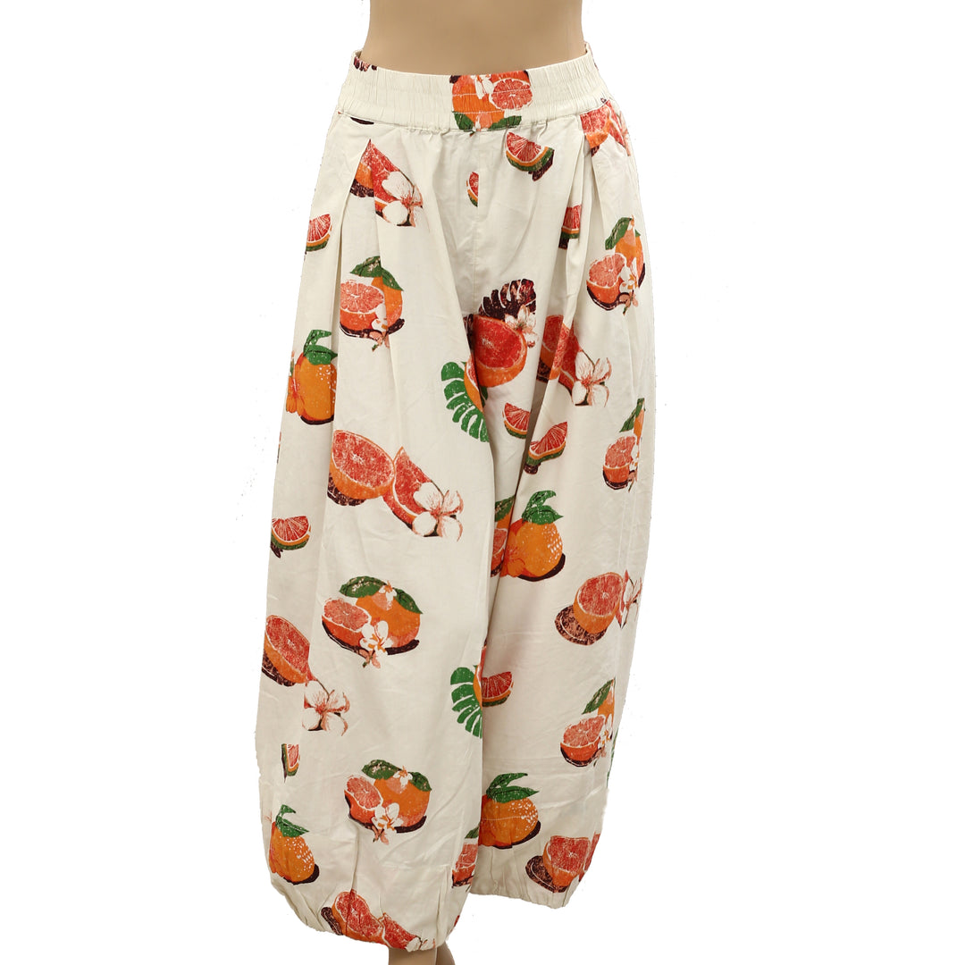 Free People Moonflower Printed Pull-On Balloon Pants