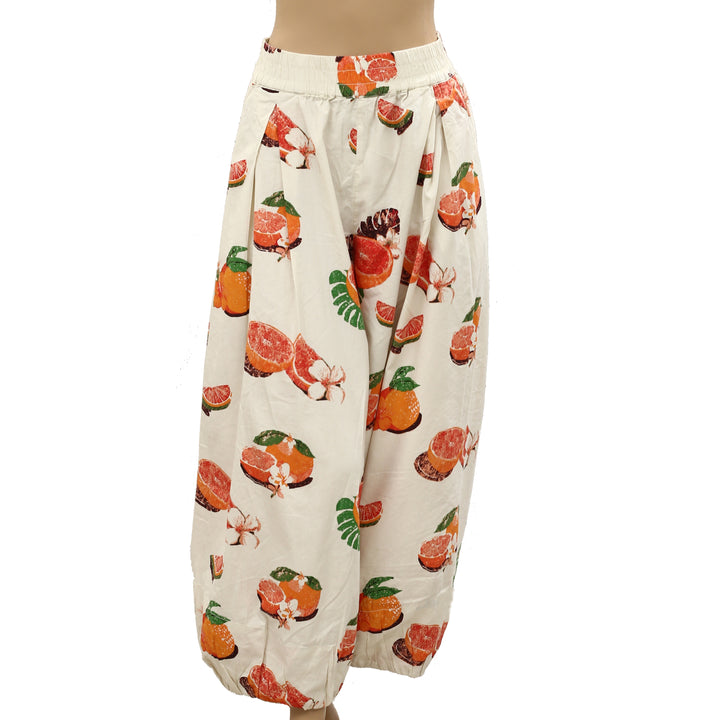Free People Moonflower Printed Pull-On Balloon Pants