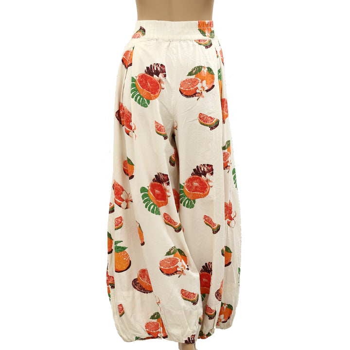Free People Moonflower Printed Pull-On Balloon Pants