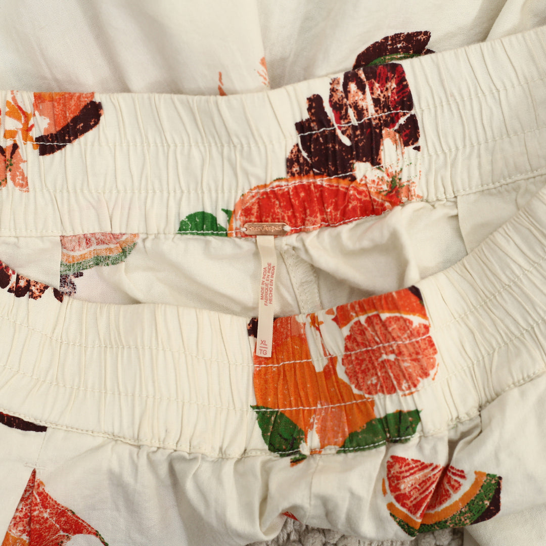 Free People Moonflower Printed Pull-On Balloon Pants