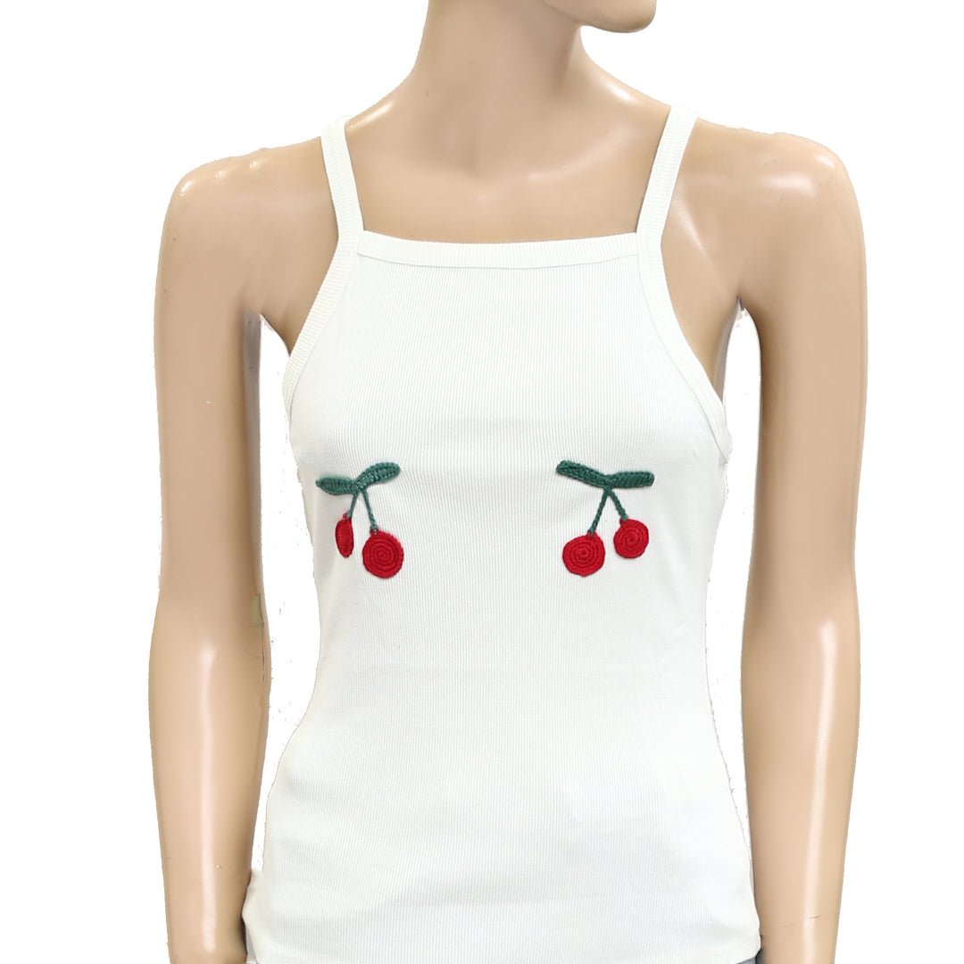 Free People Bali Cherry Bomb Tank Cami Blouse Top