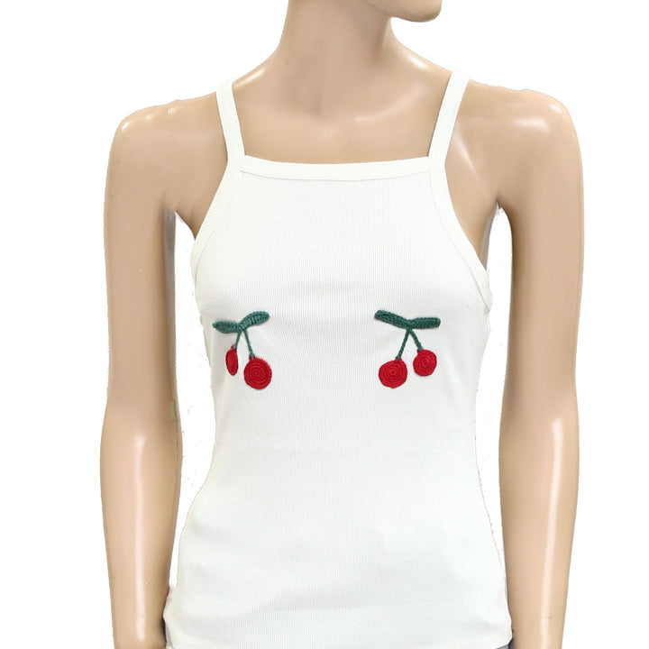 Free People Bali Cherry Bomb Tank Cami Blouse Top