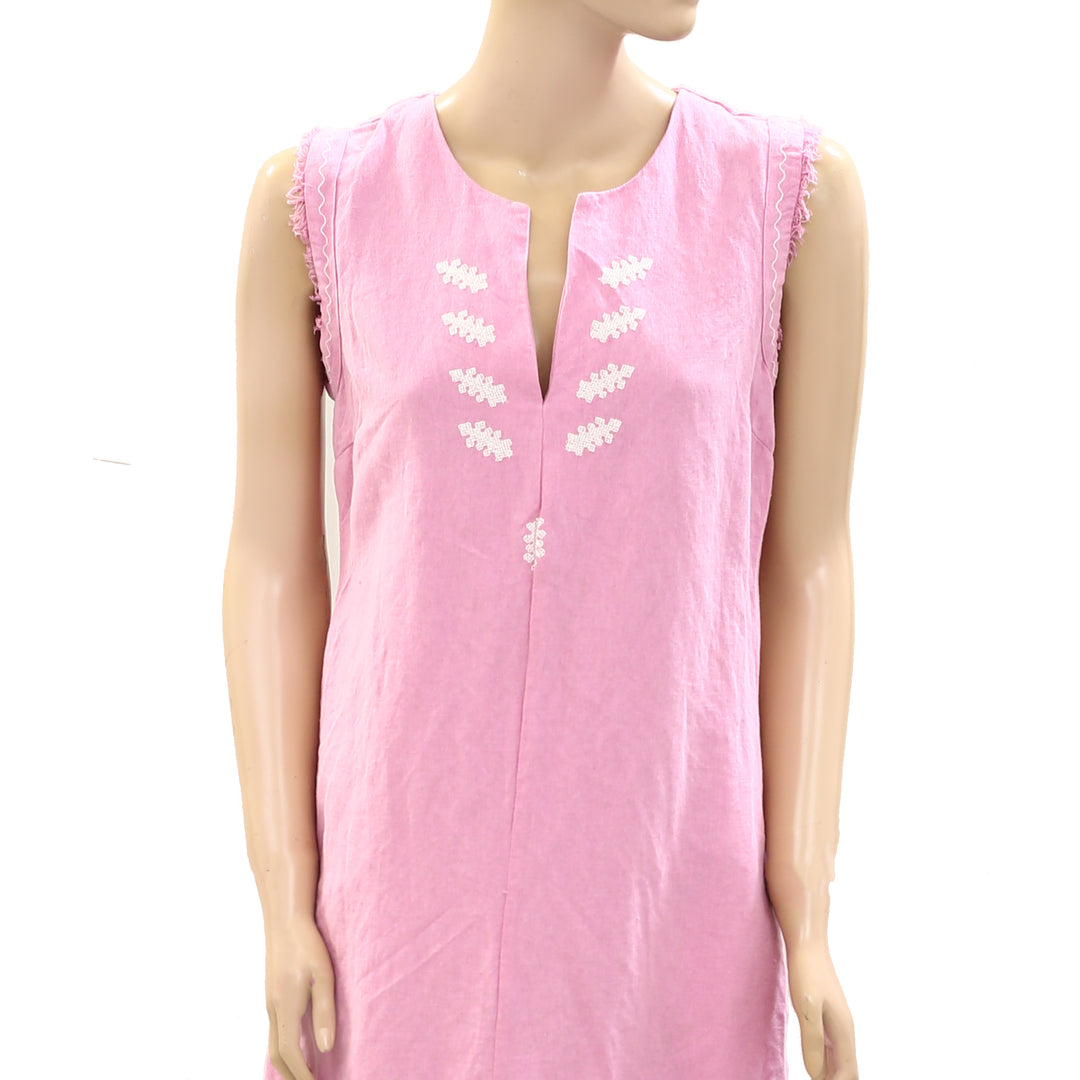 Maria de la Orden Embroidered Midi Dress