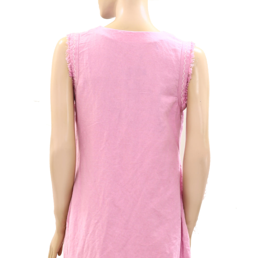 Maria de la Orden Embroidered Midi Dress