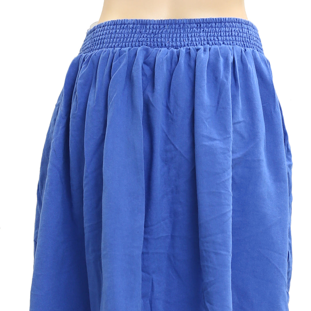 Maeve Anthropologie Bow-Front Pleated Knee-Length Skirt