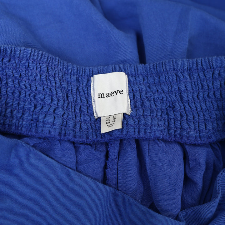 Maeve Anthropologie Bow-Front Pleated Knee-Length Skirt