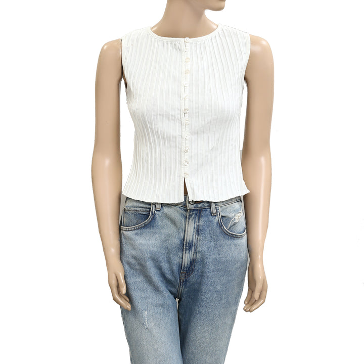 Free People Tilly Vest Blouse Top