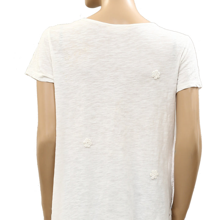 Odd Molly Anthropologie Floral Embroidered Tunic Top