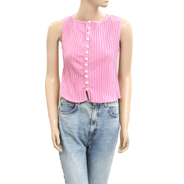 Free People Tilly Vest Blouse Top