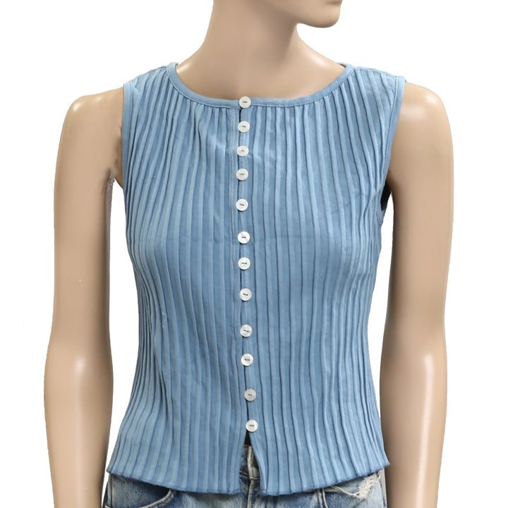 Free People Tilly Vest Blouse Top