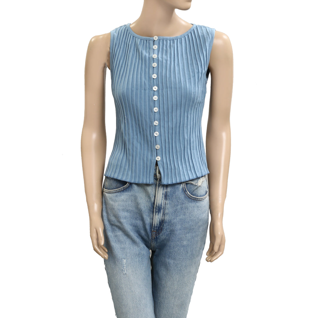 Free People Tilly Vest Blouse Top