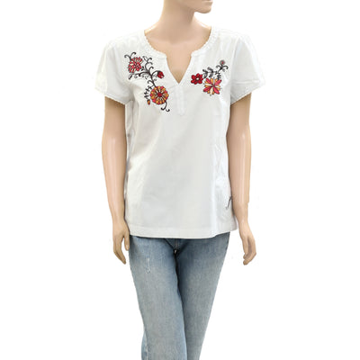 Odd Molly Anthropologie Embroidered Blouse Top