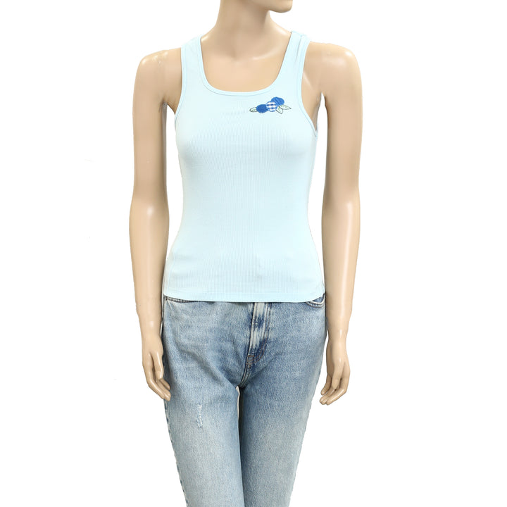Maeve Anthropologie Embroidered Icon Tank Top