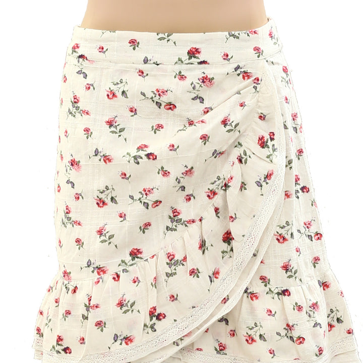 Sezane Floral Printed Short Mini Skirt