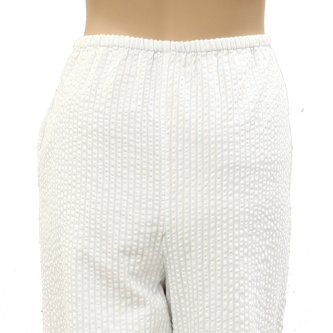 Free People Flower Eyelet Embroidered Trousers Pants