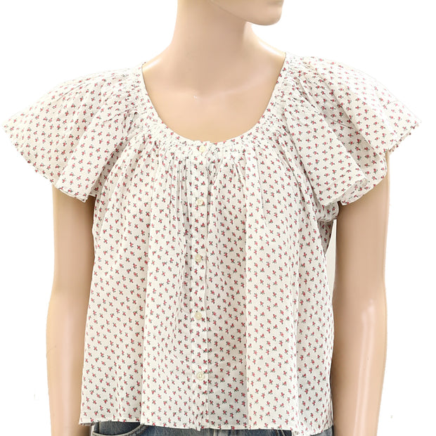 The Great The Flutter Sleeve Sleep Blouse Top