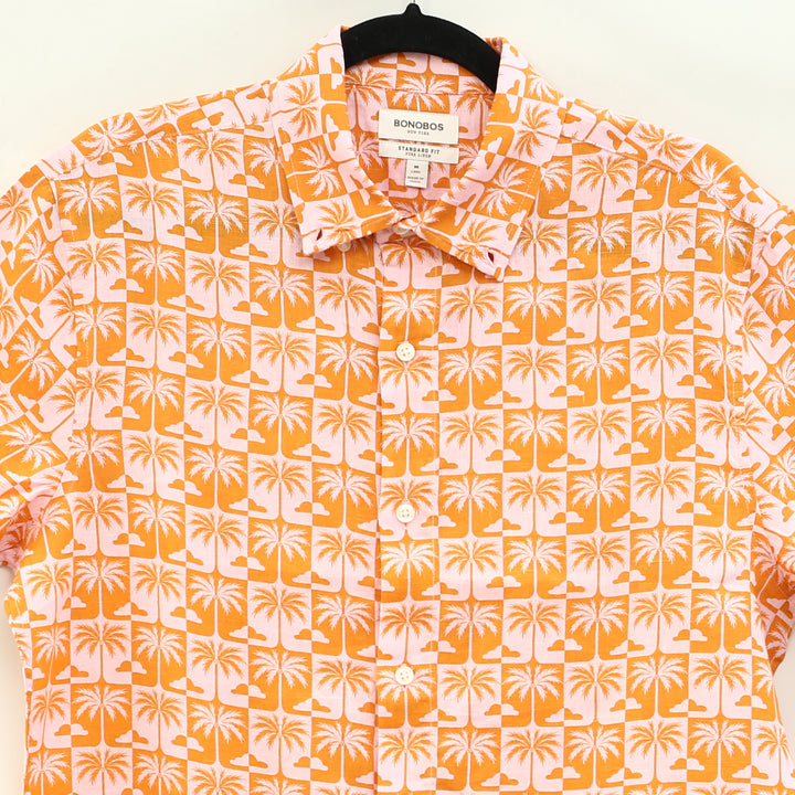Bonobos Linen Riviera Shirt Lake Hall Palms Men's Shirt