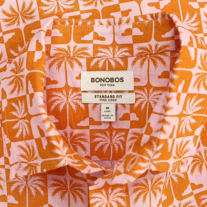 Bonobos Linen Riviera Shirt Lake Hall Palms Men's Shirt