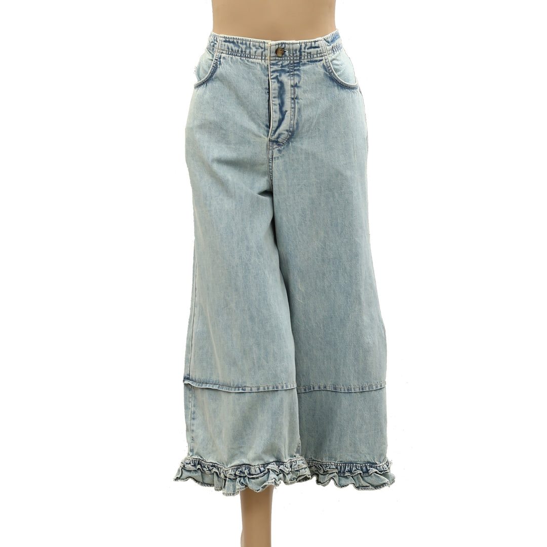 Free People We The Free Love Me Not Bloomer Jeans Pants