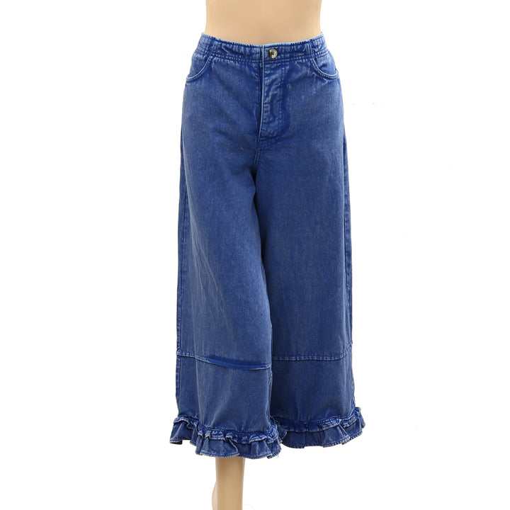 Free People We The Free Love Me Not Bloomer Jeans Pants