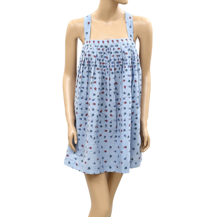 Free People Floral Printed Tank Mini Dress