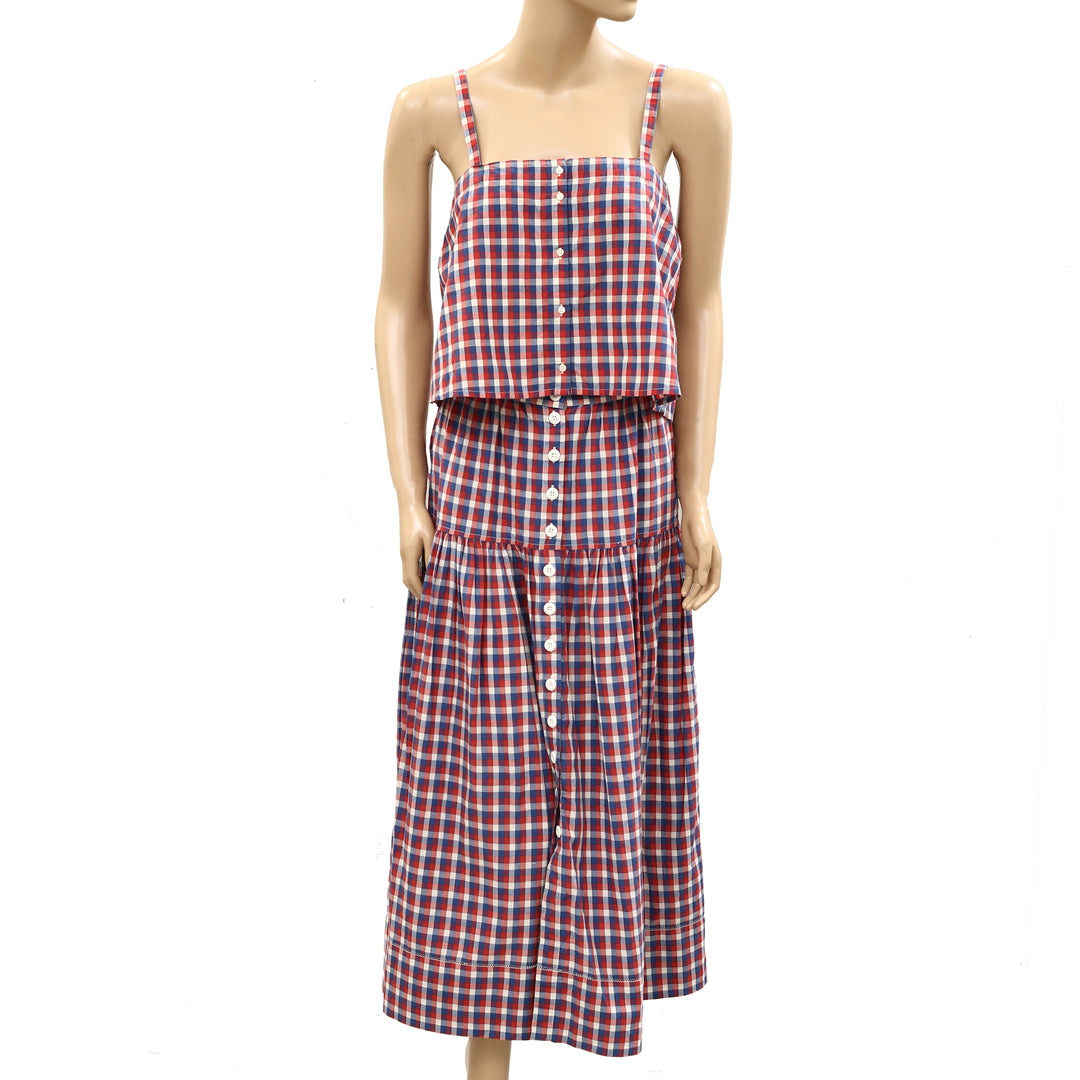The Great County Line Cami Blouse Top &Midi Skirt Set