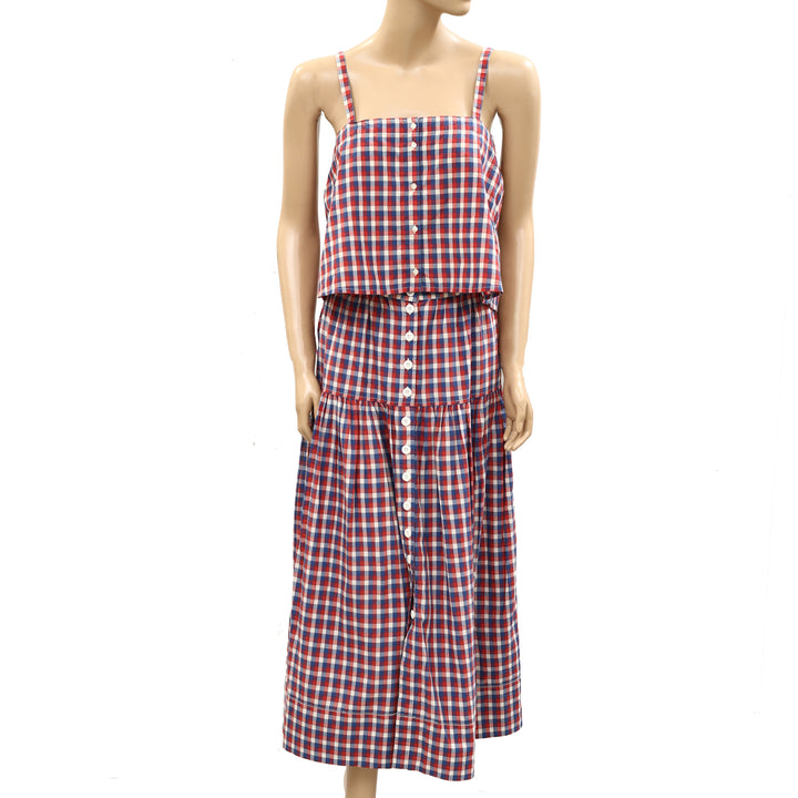 The Great County Line Cami Blouse Top &Midi Skirt Set