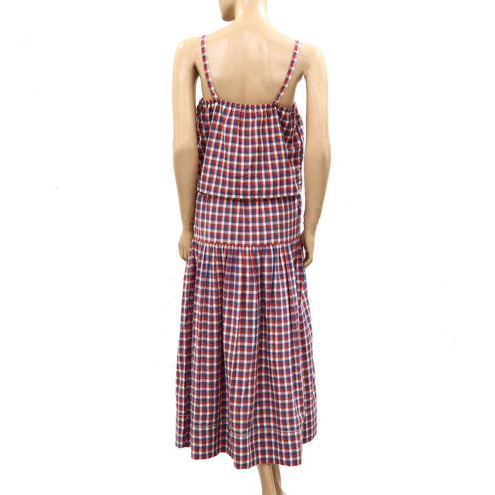 The Great County Line Cami Blouse Top &Midi Skirt Set