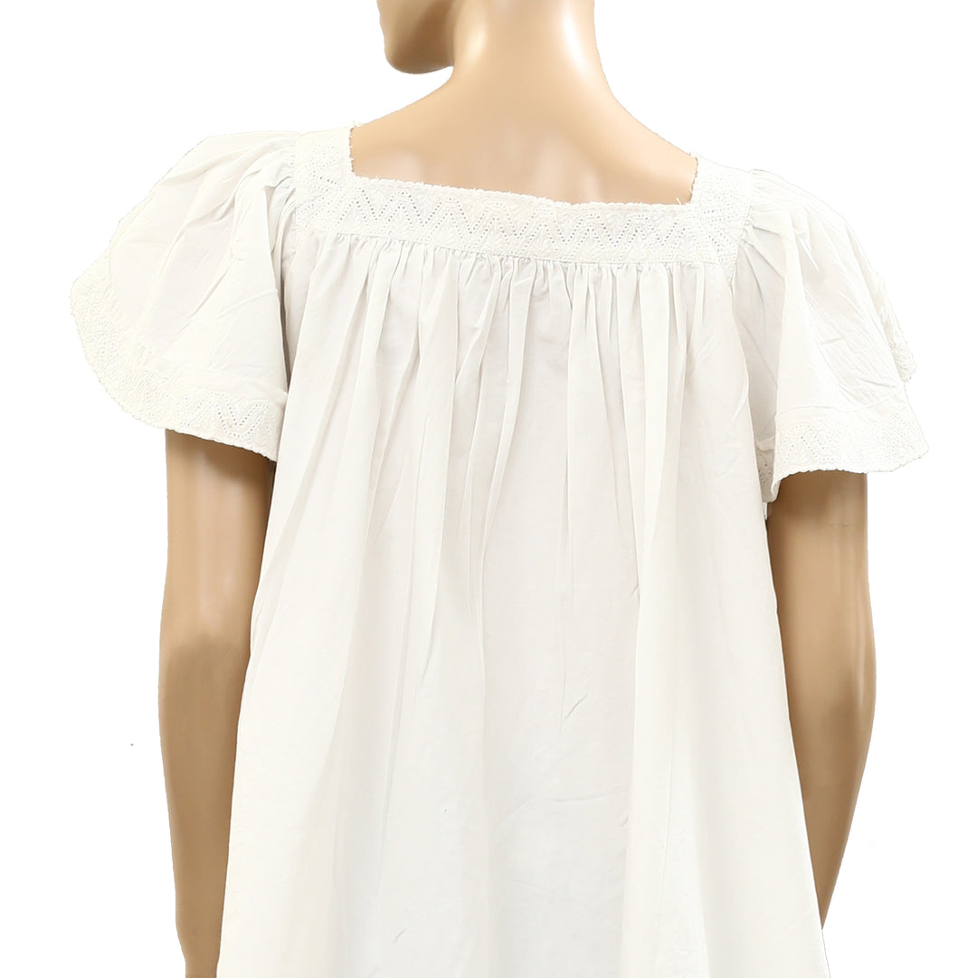 Free People We The Free Riley Embroidered Tunic Top