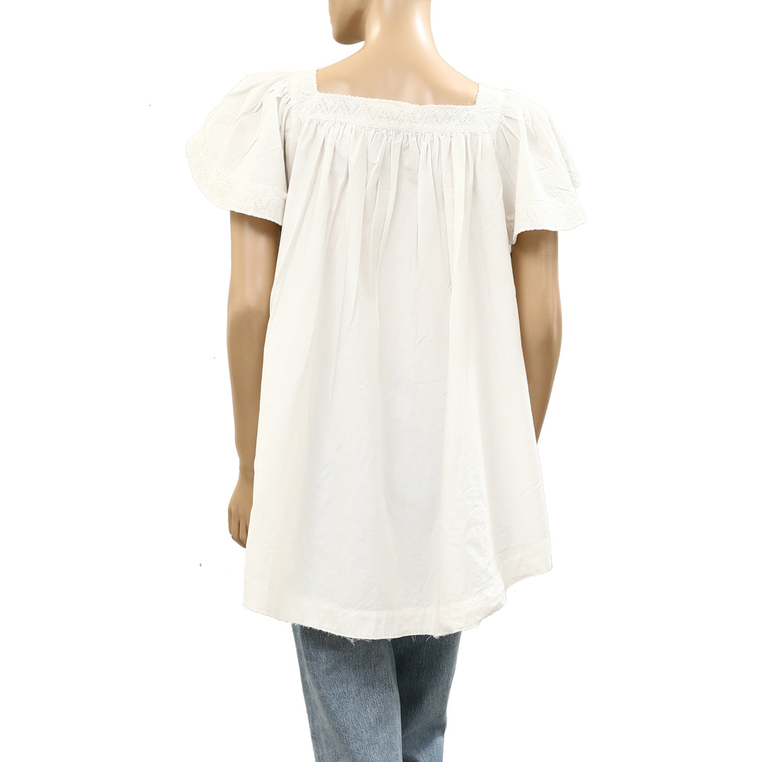 Free People We The Free Riley Embroidered Tunic Top