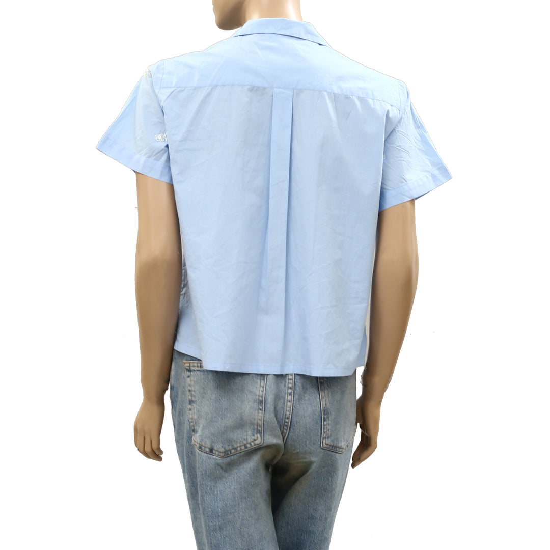 Anthropologie Maeve Buttondown Classic Surf Shirt