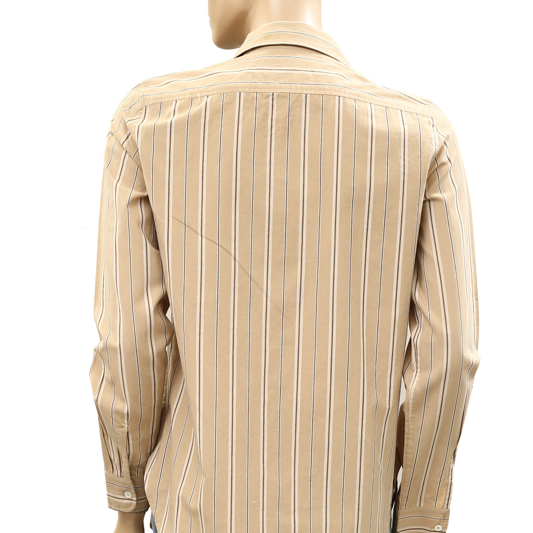 Nili Lotan Kaya Neutral Stripe Buttondown Shirt