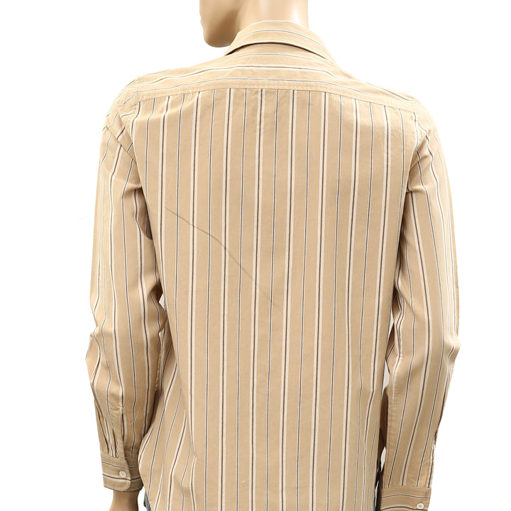 Nili Lotan Kaya Neutral Stripe Buttondown Shirt