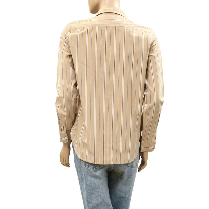 Nili Lotan Kaya Neutral Stripe Buttondown Shirt