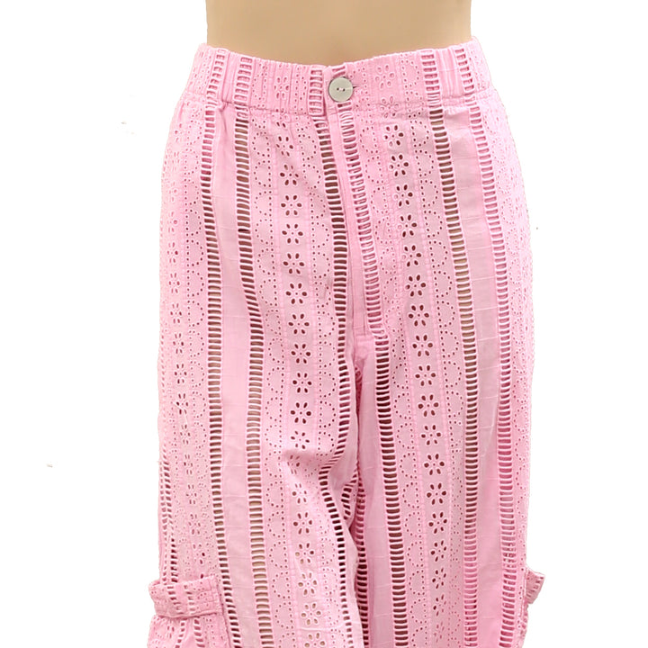 Damson Madder Alys Vacation Pant Trouser Eyelet Wide Leg