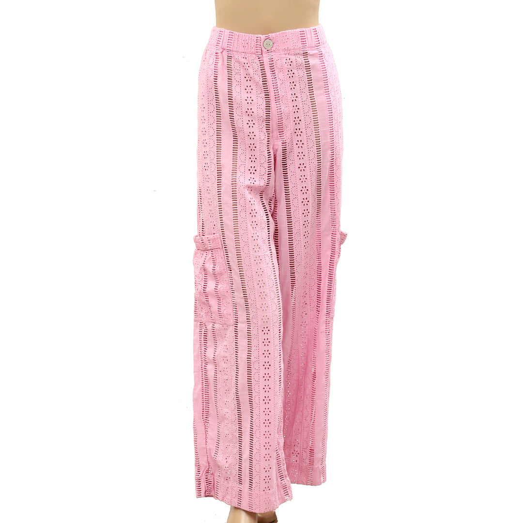 Damson Madder Alys Vacation Pant Trouser Eyelet Wide Leg