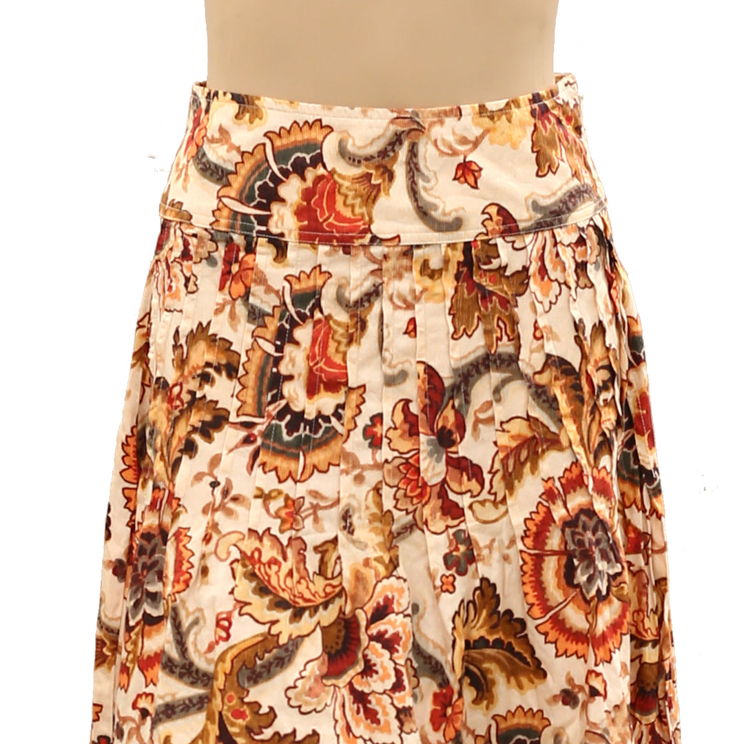 Anthropologie Love The Labe Lzarette Pleated Midi Skirt