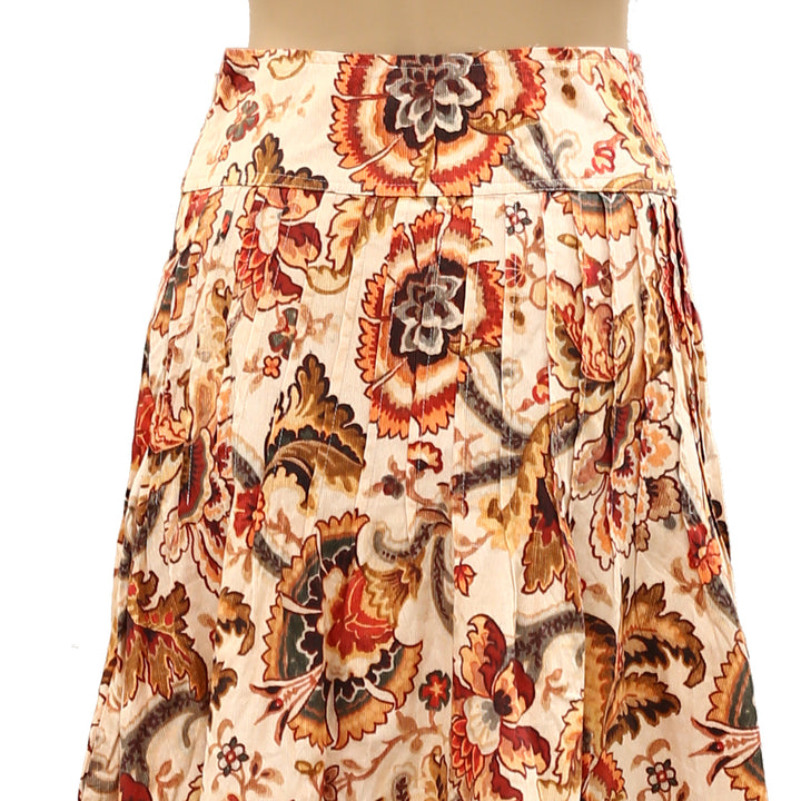 Anthropologie Love The Labe Lzarette Pleated Midi Skirt