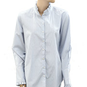 Nili Lotan Striped Buttondown Shirt Blouse Top