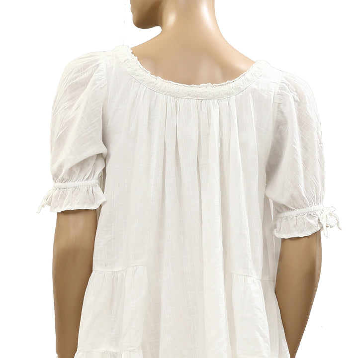 Free People Floral Embroidered Mini Dress