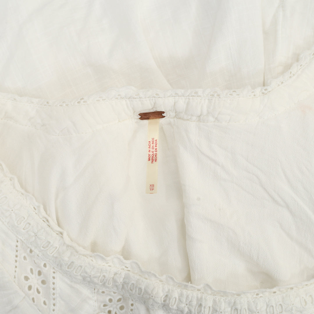 Free People Floral Embroidered Mini Dress