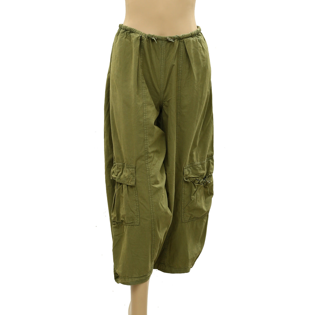 Daily Practice By Anthropologie Biennial Wide-Leg Cropped Cargo Pants