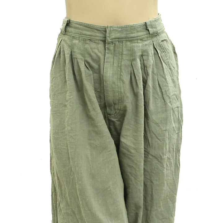 Free People Lotta Love Linen Trousers Pants