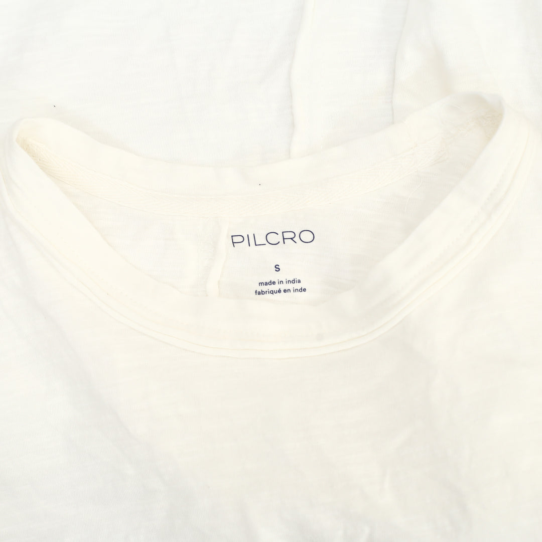 Anthropologie Pilcro Bennie Cotton-Slub Crew-Neck Short-Sleeve Tee Top