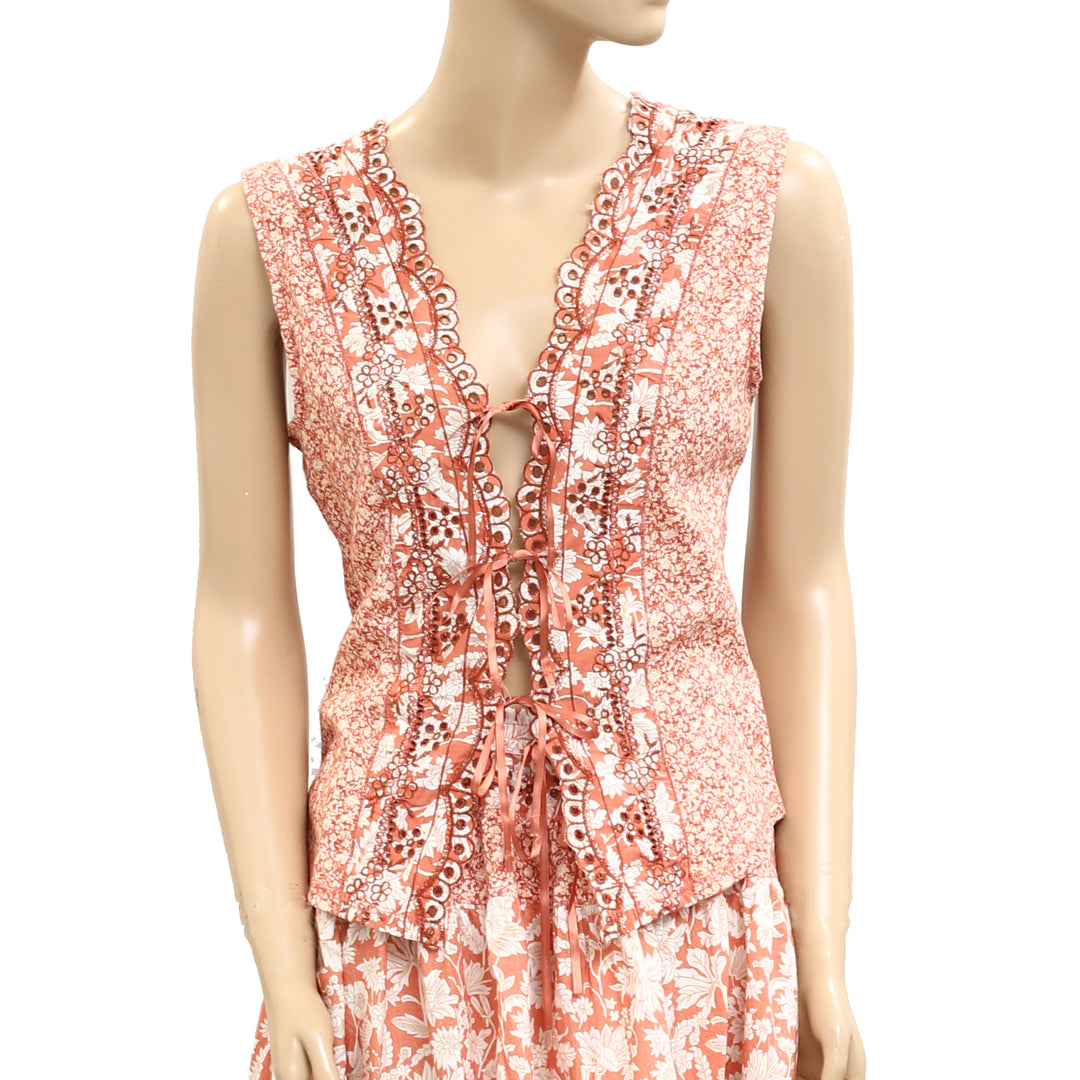 Free People Gesibelle Printed Top & Maxi Skirt Set