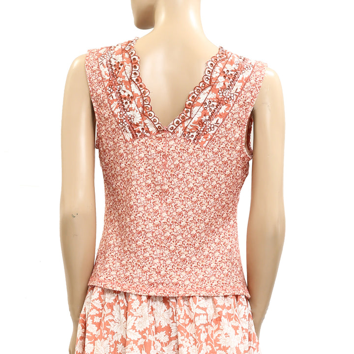 Free People Gesibelle Printed Top & Maxi Skirt Set