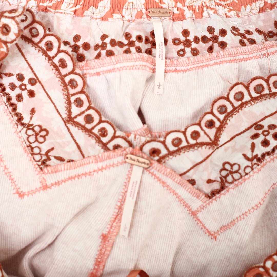 Free People Gesibelle Printed Top & Maxi Skirt Set