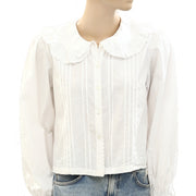 Sandy Liang Embroidered Blouse Top