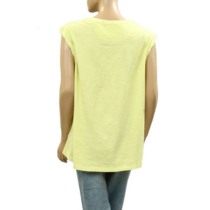 Maeve By Anthropologie cap Sleeve Tee Tunic Top