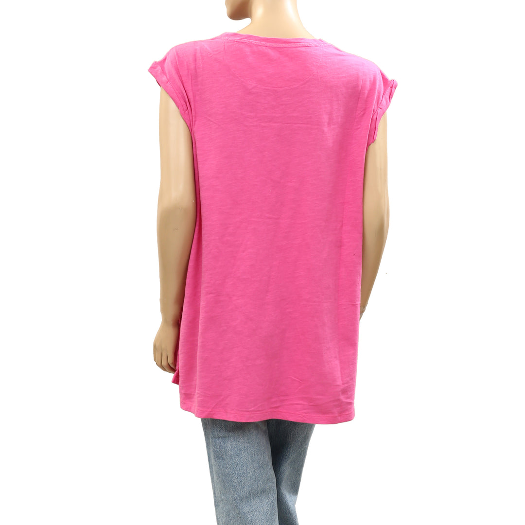Maeve By Anthropologie cap Sleeve Tee Tunic Top